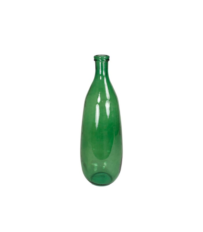 vaas van recycled glas, helder groen 25x25x75cm – The Project Styling, exclusieve online woonboetiek
